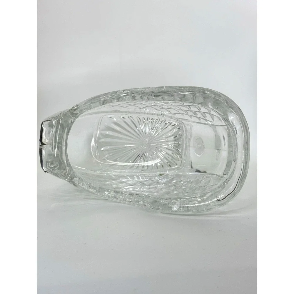 Vintage St George Crystal Holiday Sleigh 24% Lead USA‎ Candy Dish NIB Giftware